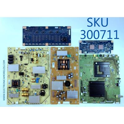 KIT DE TARJETAS PARA TV SONY / MAIN A-2197-239-A / 1-983-249-31 / A2197239A / FTE 1-474-711-11 / 147471111 / SUB FTE 1-474-713-12 / 147471312 / LED DRIVER 944211T / 18STO60A-A01 / T-CON 55.75T05.C09 / 5575T05C09 / PANEL T750QVF05.4 / MODELO XR-55A80J